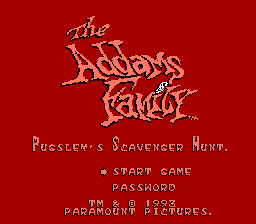 Addams Family, The - Pugsley's Scavenger Hunt (U) [T+Rus1.1 PSCD (24.07.2016)]-video